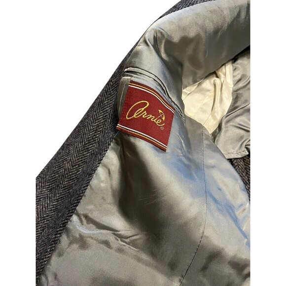 Arnie Blazer Vintage Men's Size 40R Brown Tweed Wool Classic Career USA Made - Picture 4 of 11